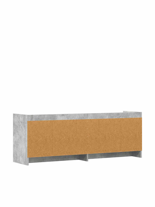 Етажерка За Телевизор Сива С Бетонен Ефект 135x33x47см