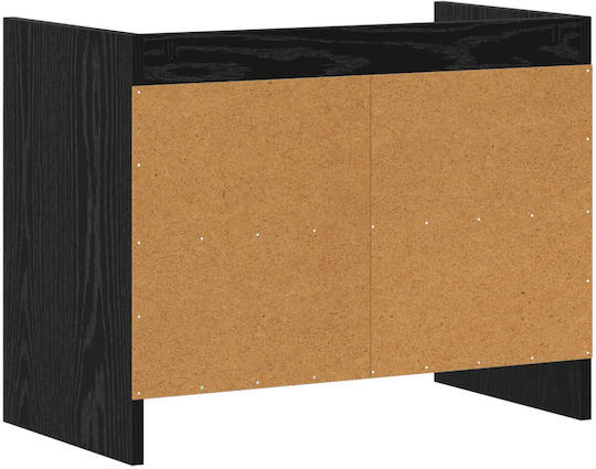 TV-Ständer Schwarz Dürre M60xP33xH47cm