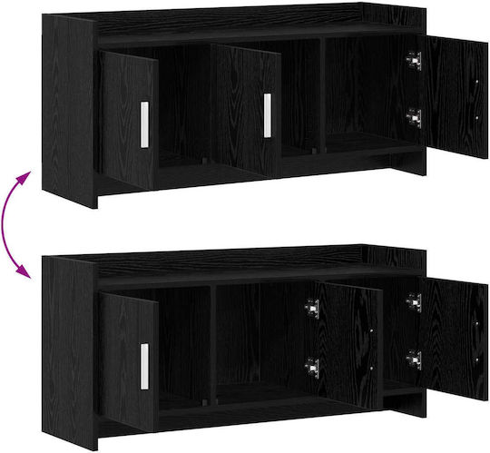 Dulap TV Stejar Negru 102x33x47cm