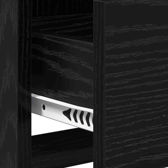 Dulap TV Stejar Negru 100x33x47cm