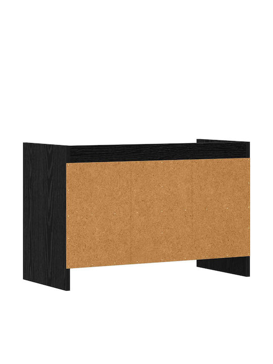 Dulap TV Stejar Negru 71.5x33x47cm