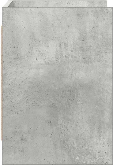 vidaXL TV-Ständer Grau Beton M60xT33xH47cm