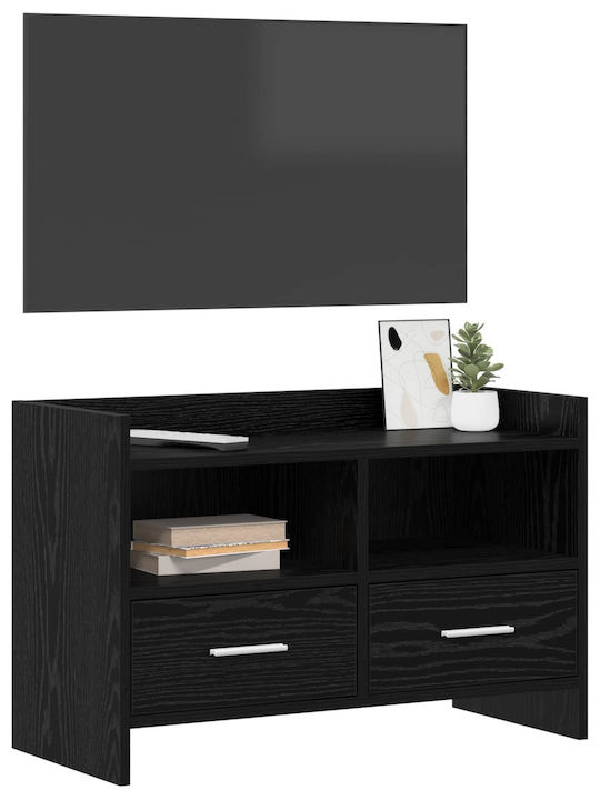 Dulap TV Stejar Negru 71.5x33x47cm