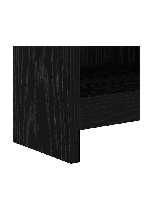 vidaXL TV-Ständer Schwarz Dürre M100xP33xH47cm