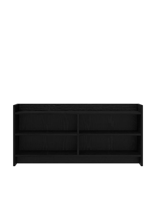 vidaXL TV-Ständer Schwarz Dürre M100xP33xH47cm