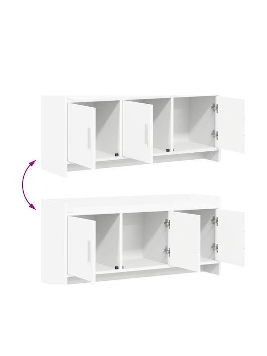 TV Stand White M102xD33xH47cm