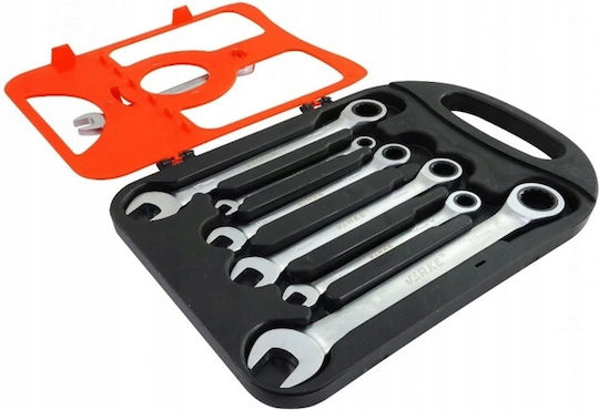 Set Chei Poligonale Germane Cu Inel Cu Clichet 8-19mm 7 Bucăți