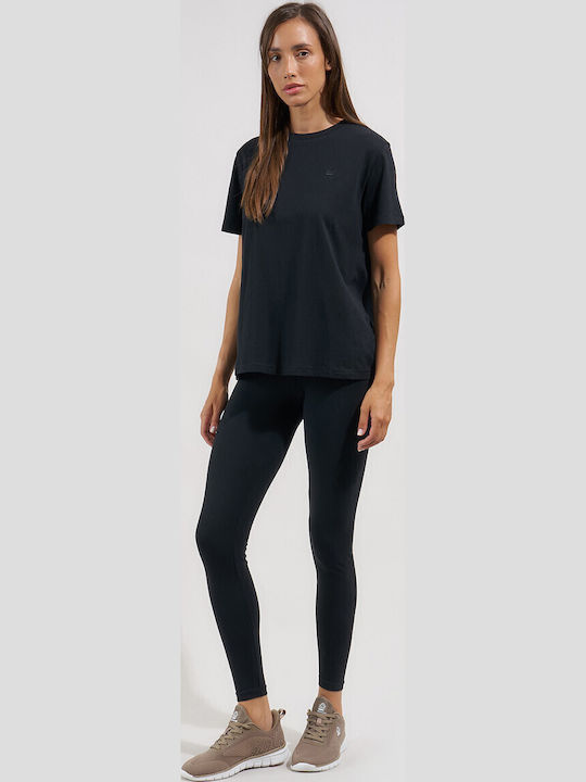 Damen T-shirt Schwarz