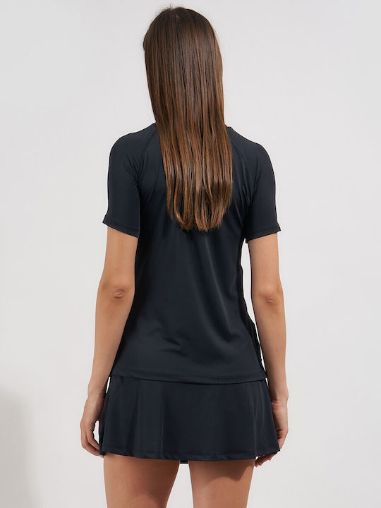 Ifad Γυναικείο Αθλητικό T-shirt Μαυρο