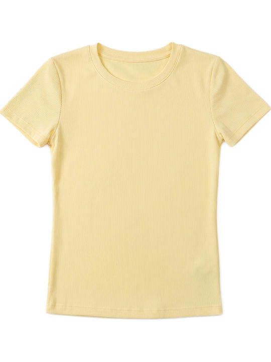 Damen T-Shirt Gelbe