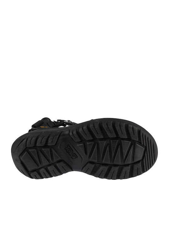 Women's Flat Sandals Sporty in Black Color