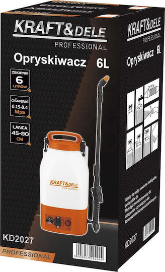 Kraft & Dele Drucksprüher 12V Batteriebetrieb mit Gewicht 6lt