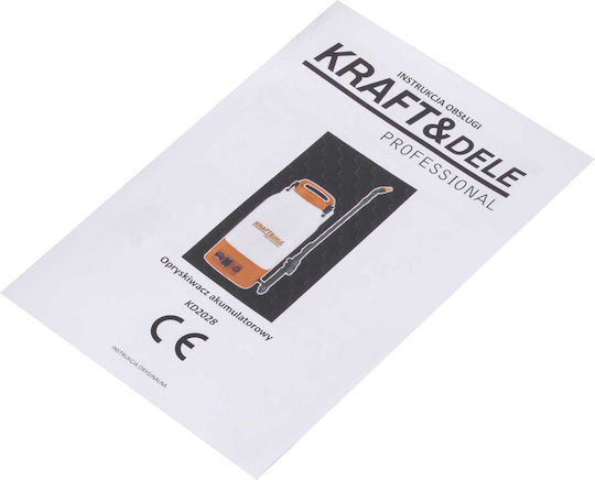 Kraft & Dele Пръскачка Под Налягане 12V На Батерия С Капацитет 9л