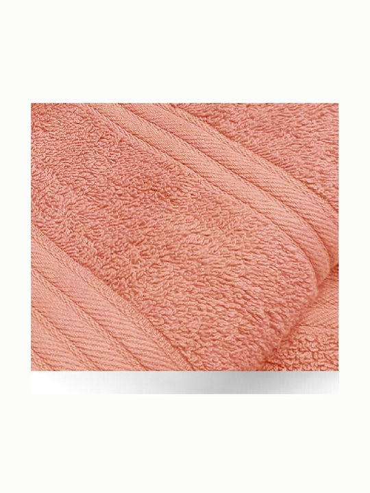 To megalo pazari Face Towel 50x90cm Salmon Weight 510gsm