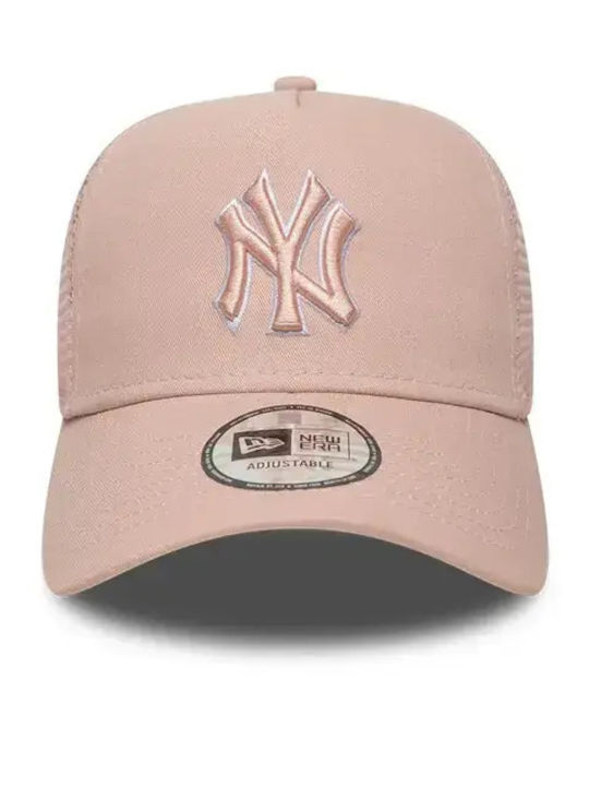 Капело Unisex 9forty New York Yankees Outline Trucker Cup 60856342-пастелено розово