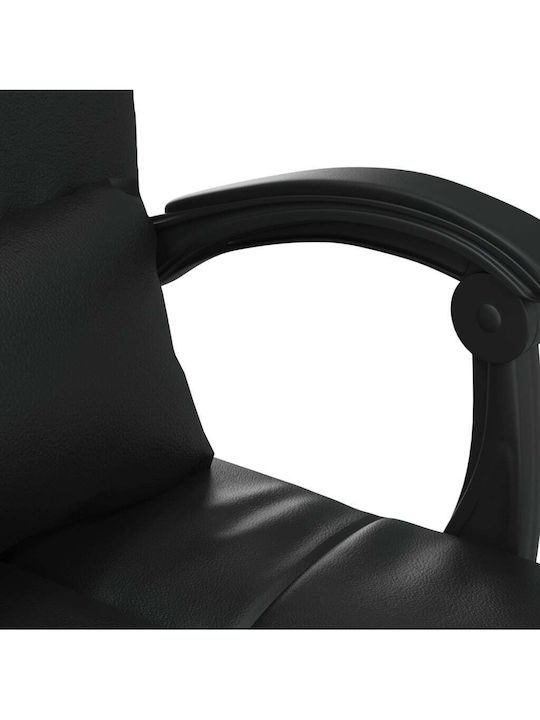 vidaXL Massage Office Chair with Recline Black