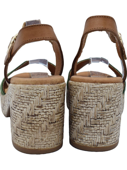 Leather Sandals Green 49529_53F5_EF6737_KAKI