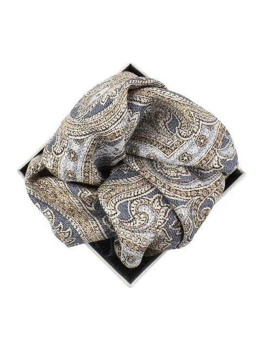 Men's Silky Blue Handkerchief