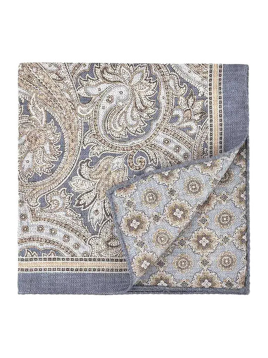Men's Silky Blue Handkerchief