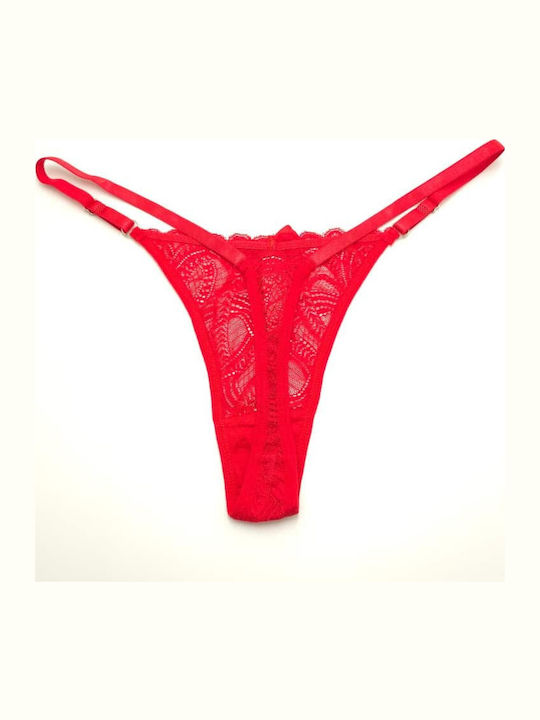 Damen-Slip Mit Spitze Rote