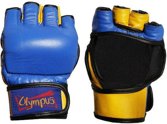Olympus Sport Synthetic Leather MMA Gloves Blue