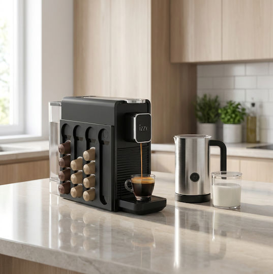Izzy IZ-3060 Кафемашина за Капсули Nespresso Налягане 20bar Кафява