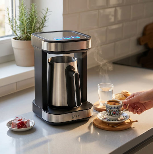 Izzy Brikato Ηλεκτρικό Μπρίκι 500W με Χωρητικότητα 600ml Inox