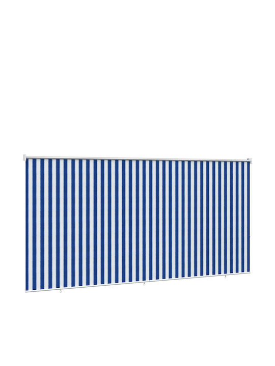 vidaXL Rola De Protecție Solară Sideway Pentru Terasă Cu LED Albastră 3.05x2.3m