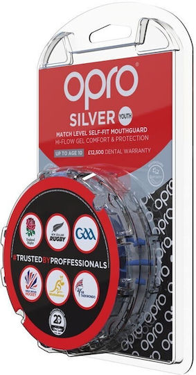 Opro Kinder Schutzmaske Für Zahnspangen Silber Gen4 Blau