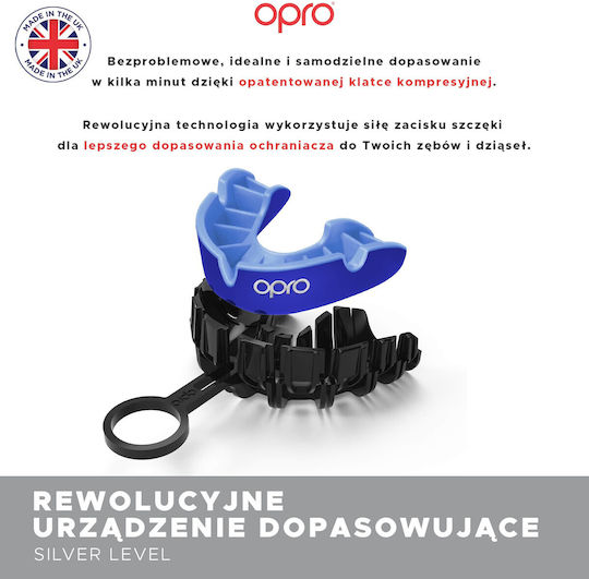 Opro Ufc Silver Gen2 Mouthguard Red Black