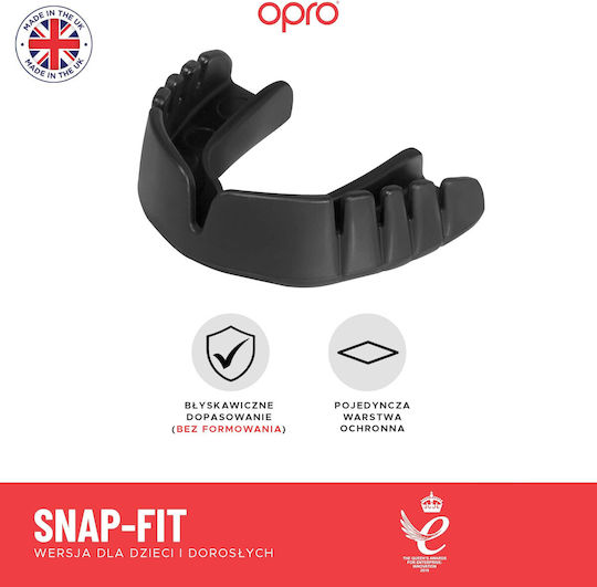 Opro Kinder UFC Snap Fit Schutzmaske Für Zahnspangen Weiß