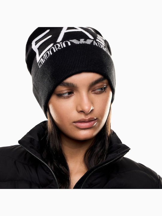Beanie Unisex Căciulă Tricotată în Culoare Neagră