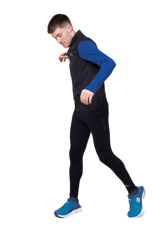 Ärmelloses Activewear Jacke Wasserdicht und Winddicht Schwarz