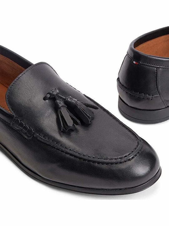 Leather Men's Moccasins in Black Color FM0FM05891 BDS