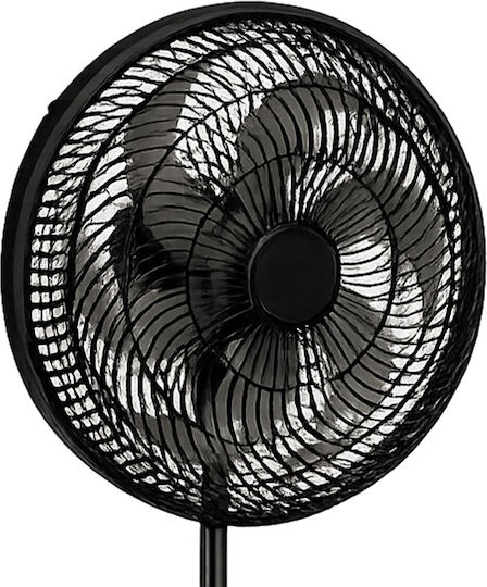 Elegant Ανεμιστήρας Ορθοστάτης 90W Διαμέτρου 45cm Μαύρος
