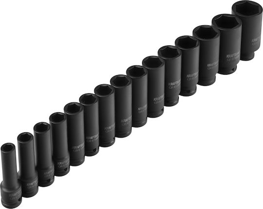 Kraft & Dele Prize Pneumatice Lungi cu Gazdă Cadru 1/2" Set 35 Bucăți