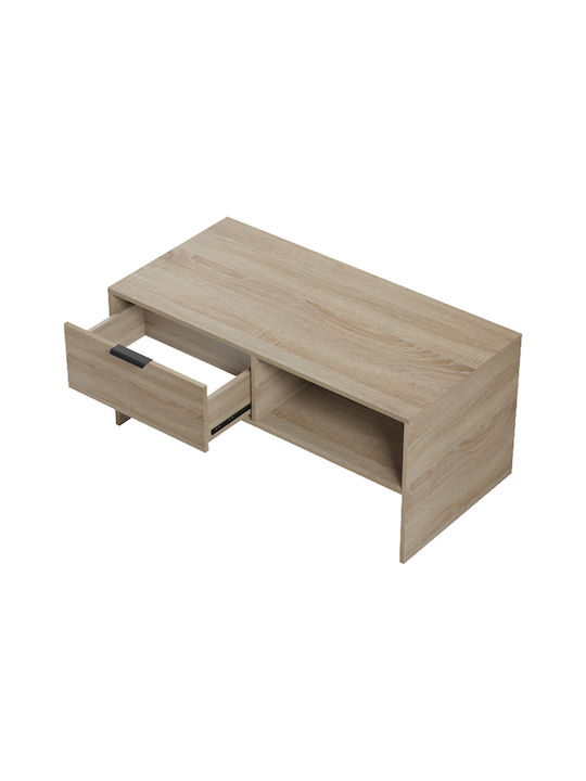 Rectangular Central Coffee Table Felina Wooden Sonoma L100xW50xH45cm