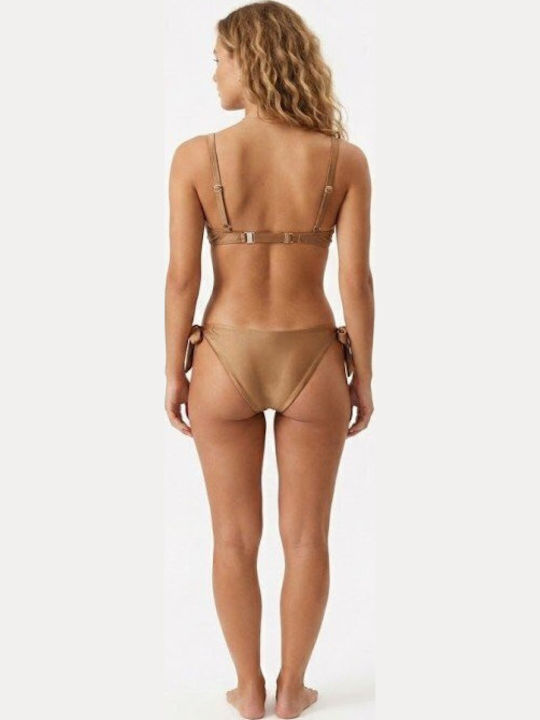 Set Bikini Metallic Bronze