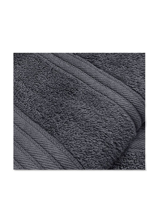 To megalo pazari Body Towel 70x140cm Dark Grey Weight 500gr/m²