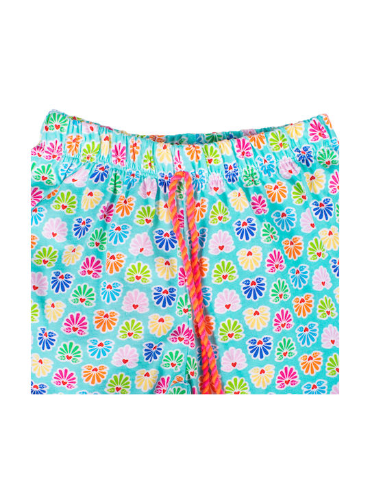 Kinder Shorts Bermudas Stoff Mehrfarbig