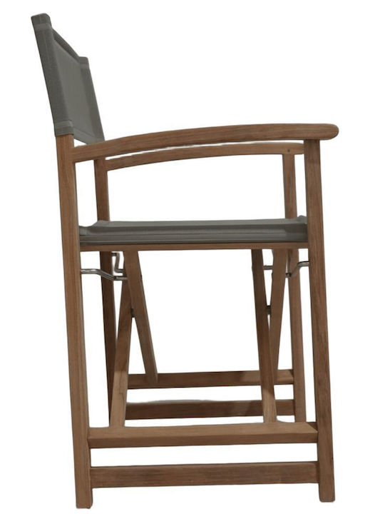 Дървен Режисьорски Стол Taupe 58x52x86см