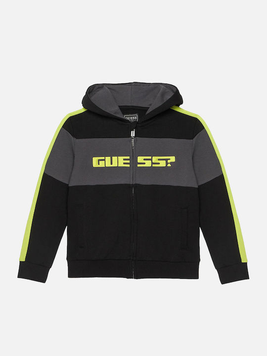 Guess Kinder-Sweatshirt mit Kapuze Black Active