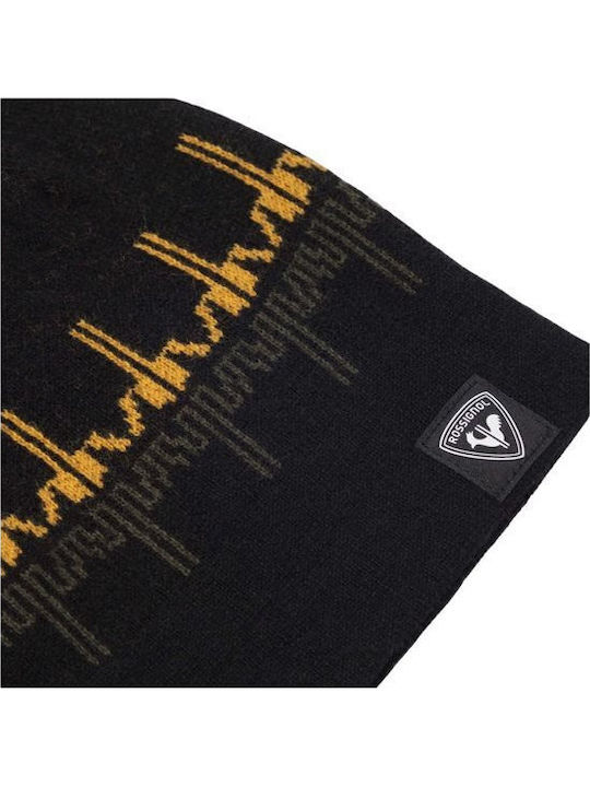 Beanie Unisex Σκούφος Πλεκτός σε Μαύρο χρώμα