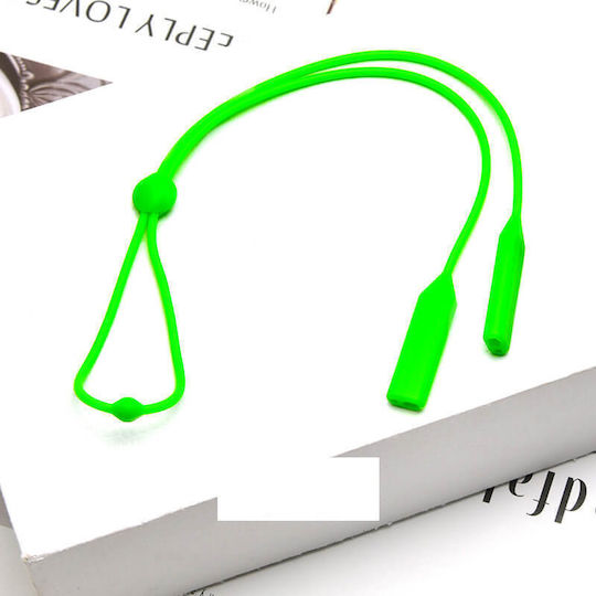 Silicone Adjustable Eyeglass Strap Green