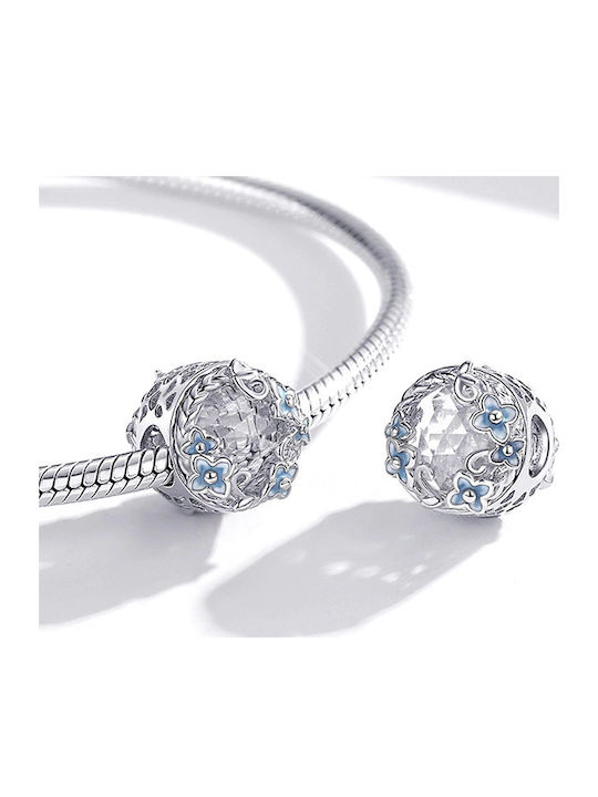 Pandora Висящи Талисмани Цветя Камък Висулка Талисмани 925 Сребро
