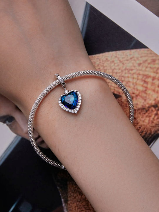 Pandora Charms Ocean Heart Pendant Charms Silver 925