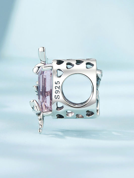Pandora Charms Pendant Charms Pink Crystal Butterflies Silver 925 Charms Trusky Pandora Charms Pendant Charms Pink Crystal Butterflies Silver 925 Charms Trusky