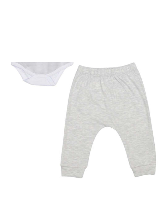 Hashtag Set Grey White Onesies