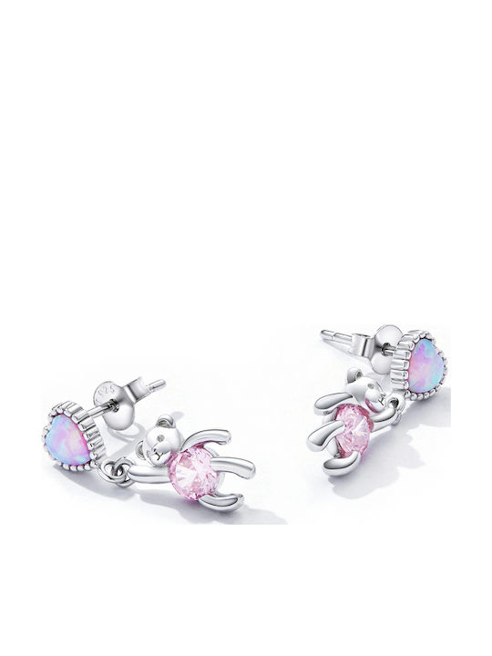 Silver Earrings Earrings Girls Teddy Bear 925 Silver Earrings Trusky