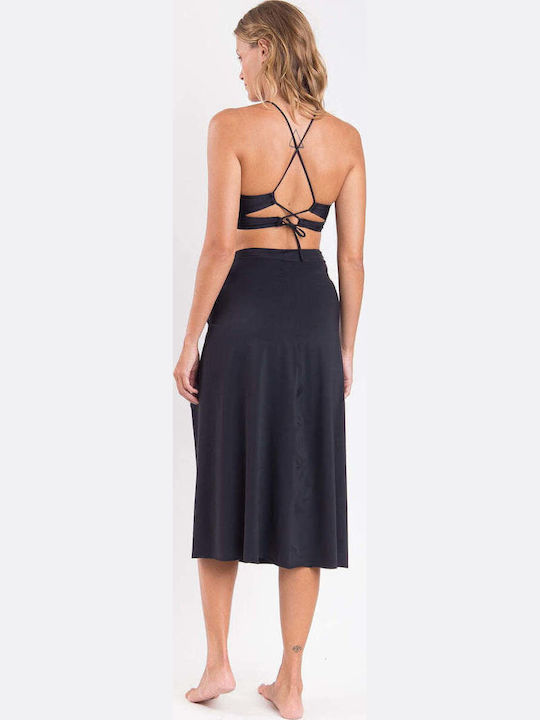 Nero Long-skirt-knot Knot-skirt-black